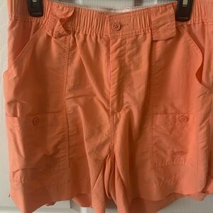 AFTCO Women's Vibrant Orange Cargo Shorts